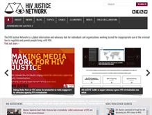 Tablet Screenshot of hivjustice.net